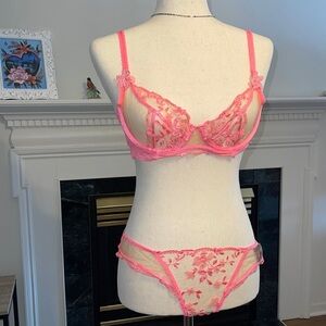 Honey Birdette brief and bra set